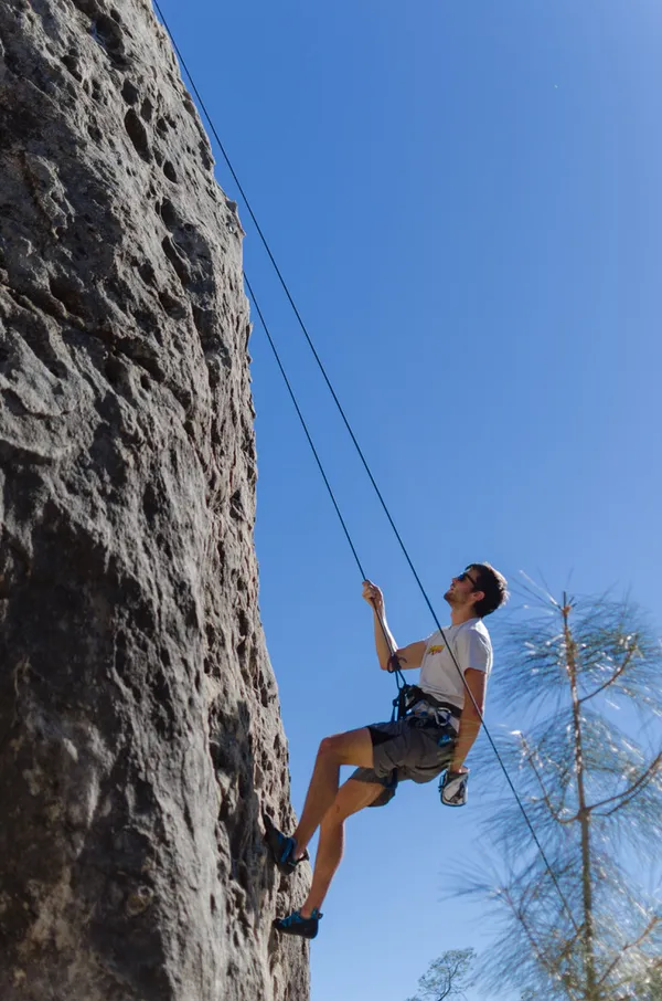 Beginner Outdoor Rock Climbing